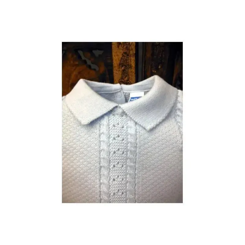 conjunto_de_meninos_de_tr_SKUzXJgLuO6_1.webp Will Beth Conjunto de meninos de tricô azul de 2 peças Will' Beth New