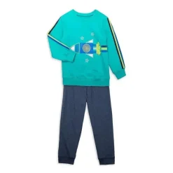 Little Me Conjunto de moletom Space 2 peças - Azul Discount