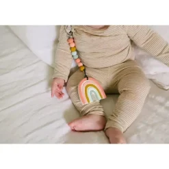 Loulou LOLLIPOP Conjunto de mordedores de silicone , arco-íris pastel Discount