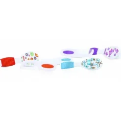 Nuby Conjunto de pente e escova Hard &amp; Soft - Cores podem variar Online