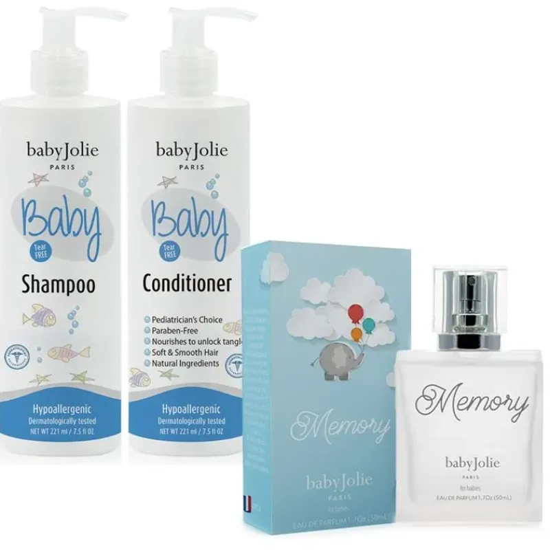 conjunto_de_presente_de_b_SKUxZHdXLxx_0.webp Baby Jolie Conjunto de presente de banho (shampoo, condicionador e perfume de bebê com memória) Outlet