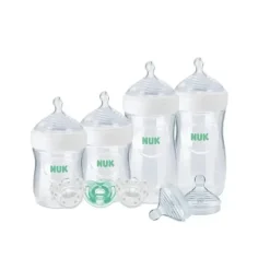 Nuk Conjunto de presente de garrafa Simply Natural com Safe Temp-9Pc Clearance