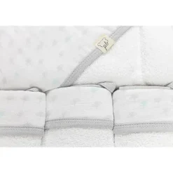 Piccolo Bambino Conjunto de toalha de bebê com capuz e 3 toalhinhas de bebê cinza pontilhada Sale