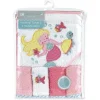 Baby King Conjunto de toalha e toalhinha de algodão rosa cinza com capuz (sereia) Fashion