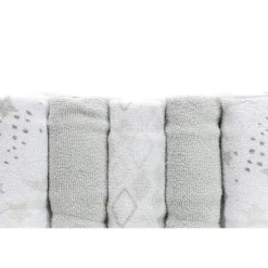 Piccolo Bambino Conjunto de toalhinhas de bebê 5 pk Terry, cinza Hot