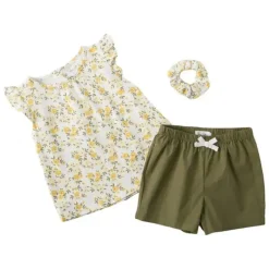 René Rofé Conjunto Rene Rofe Girl Floral Top e Shorts com Scrunchie Best