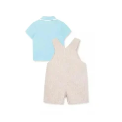 Little Me Conjunto Shortall Car - Bege New