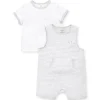 Little Me Conjunto Shortall Zebra - Cinza New