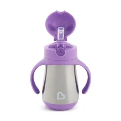 Munchkin Copo de Aço Inoxidável 8 Oz Cool Cat, Roxo Discount