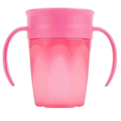 Dr. Brown's Copo de treinamento sem bico Dr. Brown's Cheers 360, rosa Outlet
