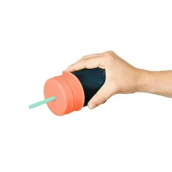Boon Copos e tampas de palha de silicone universal Snug Straw Best