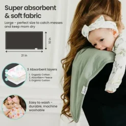 Copper Pearl - Conjunto de panos para arrotos Bliss (pacote com 3) Discount