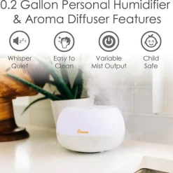 Crane - Personal Humidifier With Aroma Diffuser Function And Color Changing Light Sale