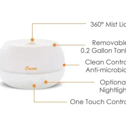 Crane - Personal Humidifier With Aroma Diffuser Function And Color Changing Light Sale