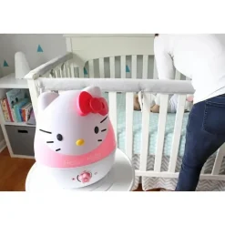 Crane - Umidificadores ultrassônicos adoráveis, umidificador de ar de névoa fria de 1 galão, Hello Kitty Sale