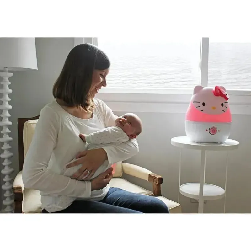 crane__umidificadores_ult_SKUdiGtnyfp_8.webp Crane - Umidificadores ultrassônicos adoráveis, umidificador de ar de névoa fria de 1 galão, Hello Kitty Sale