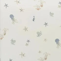 Crane Bedding - Cove Fitted Crib Sheet, Sea Life Outlet