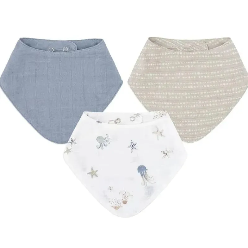 crane_bedding__cove_pc_mu_SKUh8uMXFZz_0.webp Crane Bedding - Cove 3-Pc. Muslin Bib Set, Ocean Life Sale