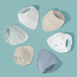 Crane Bedding - Cove 3-Pc. Muslin Bib Set, Ocean Life Sale
