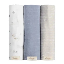 Crane Bedding - Cove 3-Pc. Swaddle Set, Sea Life New