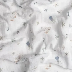 Crane Bedding - Cove 3-Pc. Swaddle Set, Sea Life New