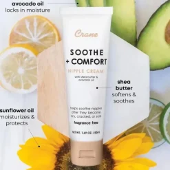 Crane Creme para mamilos com mel de Manuka e óleo de abacate New