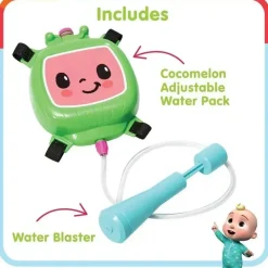 Little Kids Crianças pequenas - mochilas de água licenciadas, Cocomelon Online