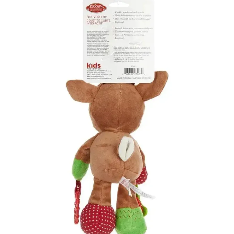 crianas_preferidas__rudol_SKUTpbPF7Ry_4.webp Kids Preferred Crianças preferidas - Rudolph, a rena do nariz vermelho, brinquedo de atividade de desenvolvimento do mordedor em movimento, 12 polegadas Best