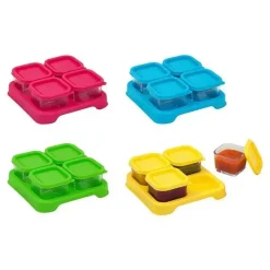 Iplay Cubos de vidro de alimentos frescos 2 oz 4 pacote - Aqua Online