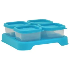 Iplay Cubos inquebráveis de comida de bebê fresca - Aqua (2 onças) Online