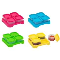 Iplay Cubos inquebráveis de comida de bebê fresca - Aqua (2 onças) Online