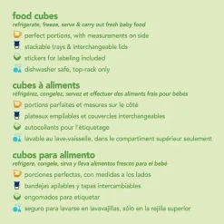 Iplay Cubos inquebráveis de comida de bebê fresca - Aqua (2 onças) Online