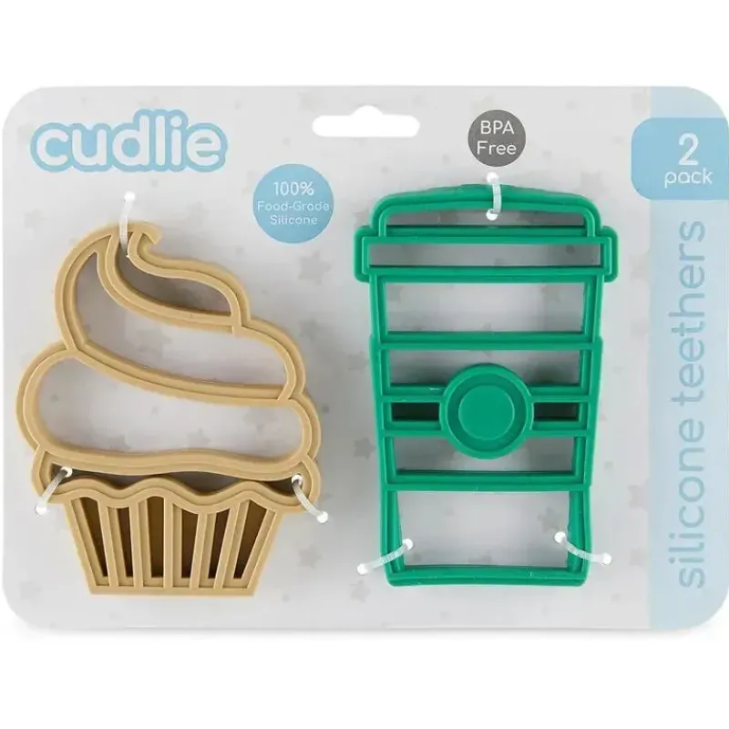 cudlie___unidades_de_mord_SKUqgbPYH22_3.webp Cudlie - 2 unidades de mordedor de silicone de grau alimentício, café e muffin Discount