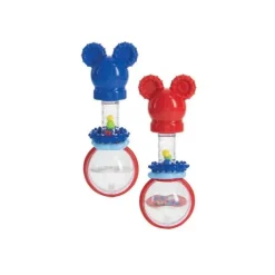 Cudlie - 3Pk Mickey Mouse Baby definido em chocalho de cartão New