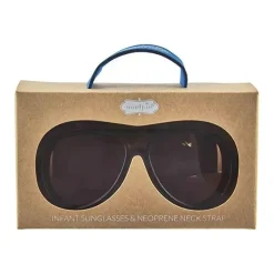 Mud Pie Óculos de sol menino aviador tartaruga de torta de lama com alça Outlet