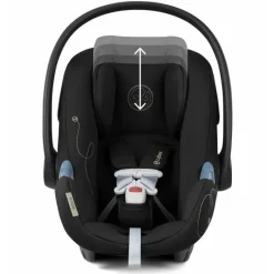 Cybex - Assento de carro infantil giratório Aton G Sensorsafe, Moon Black Fashion