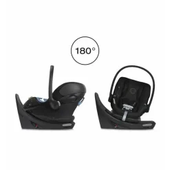 Cybex - Assento de carro infantil giratório Aton G Sensorsafe, Moon Black Fashion
