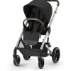 Cybex - Balios S Lux 2 Carrinho, Moldura Prata/Preto Lua Best