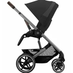 Cybex - Balios S Lux 2 Carrinho, Moldura Prata/Preto Lua Best