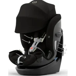 Cybex - Callisto G 360° Rotating All-in-One Convertible Car Seat, Moon Black Clearance
