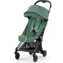 Cybex - Carrinho Compacto Coya, Preto Mate/Verde Folha Outlet
