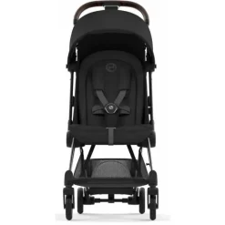 Cybex - Carrinho Compacto Coya, Cromo/Marrom Escuro/Preto Sépia Best