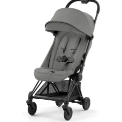 Cybex - Carrinho Compacto Coya, Preto Mate/Cinza Mirage Fashion