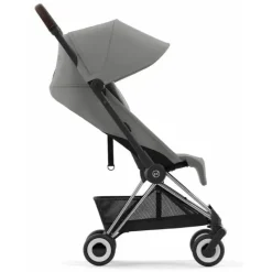 Cybex - Carrinho Compacto Coya, Cromo/Marrom Escuro/Cinza Mirage Best