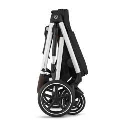 Cybex - Carrinho de passeio simples a duplo Gazelle S 2, moldura prateada/preto lua New