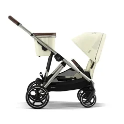 Cybex - Carrinho de passeio simples a duplo Gazelle S 2, estrutura taupe/bege concha Sale