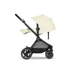 Cybex - Carrinho Eos Seashell Bege Moldura Preta & Aton G Fashion