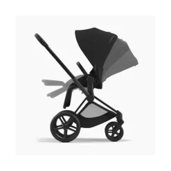 Cybex - Carrinho Priam 4 com estrutura preta fosca/assento preto profundo Discount