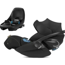 Cybex - Cloud G Lux SensorSafe Comfort Extend Extend Infant Car Seat, Moon Black Hot