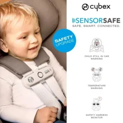 Cybex - Cloud T Sensorsafe Infant Car Seat, Mirage Grey New